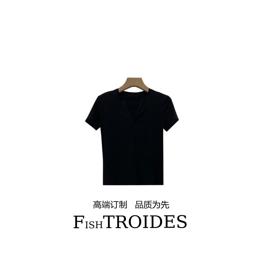 2025早春新款极简轻奢时尚休闲百搭极简风羊毛针织上衣F50060