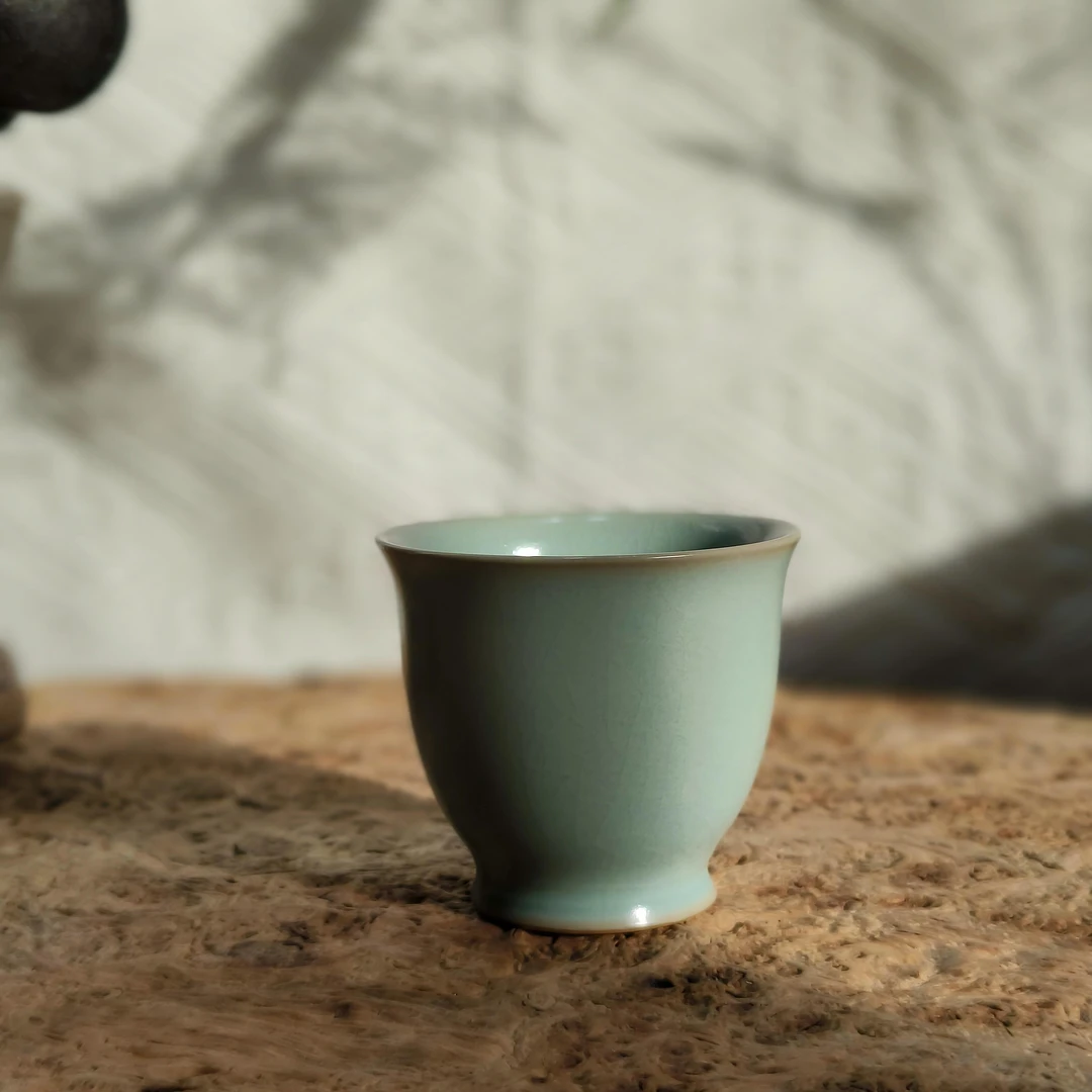 ZTQ慕古.天青天青百合杯 容量约60ml 陶瓷