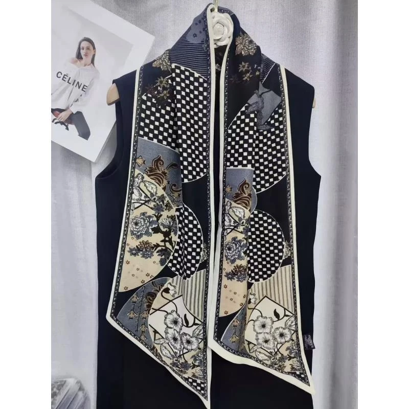 P13【雾嫣】新款棉质125*33左右精致小飘带