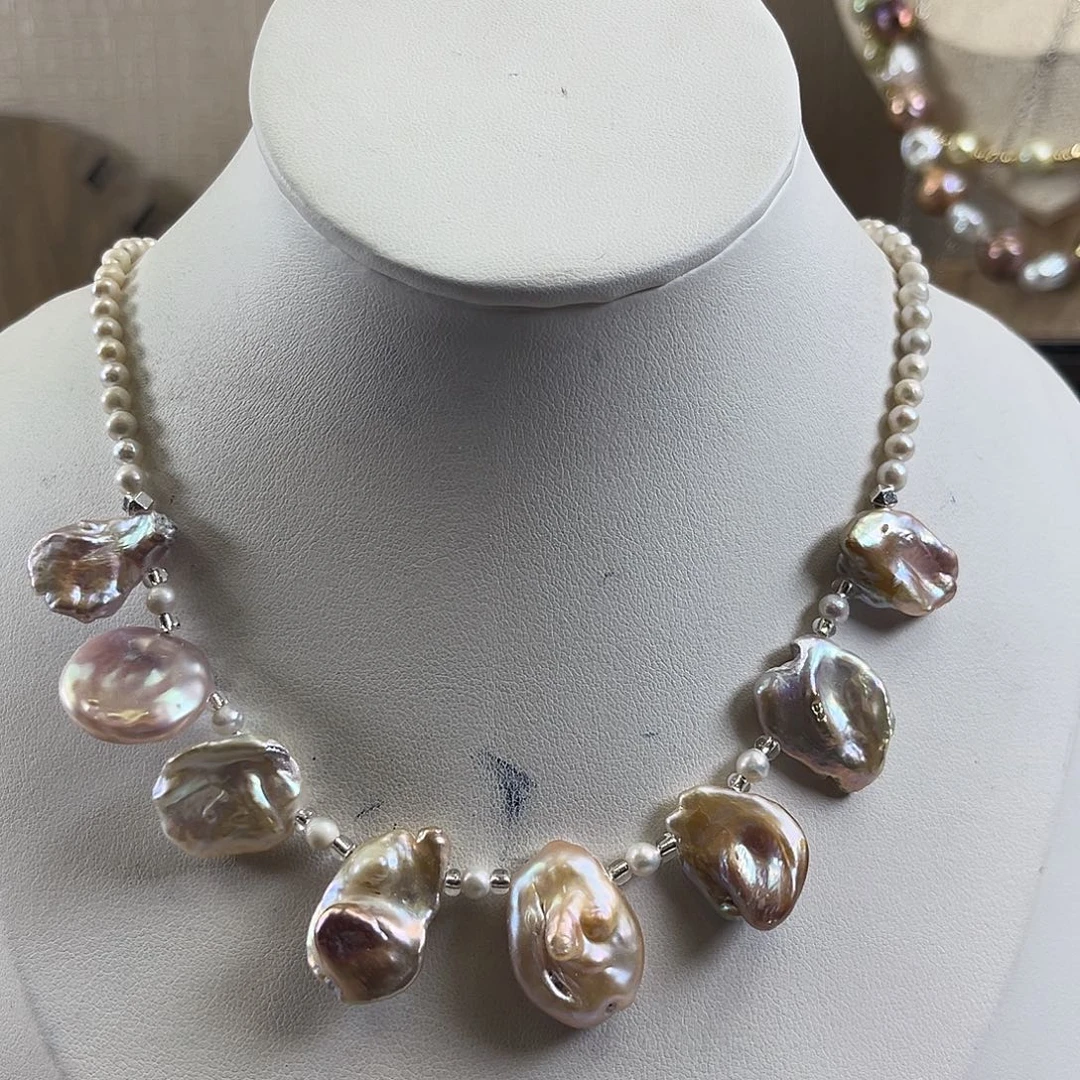 淡水珍珠项链未镶嵌【纯恬】