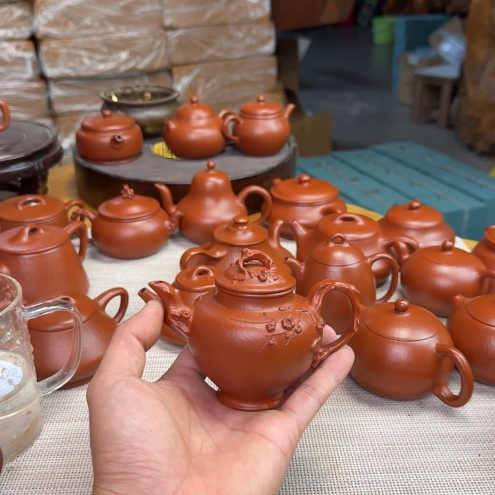 啊***哈紫砂壶全手工制作报春