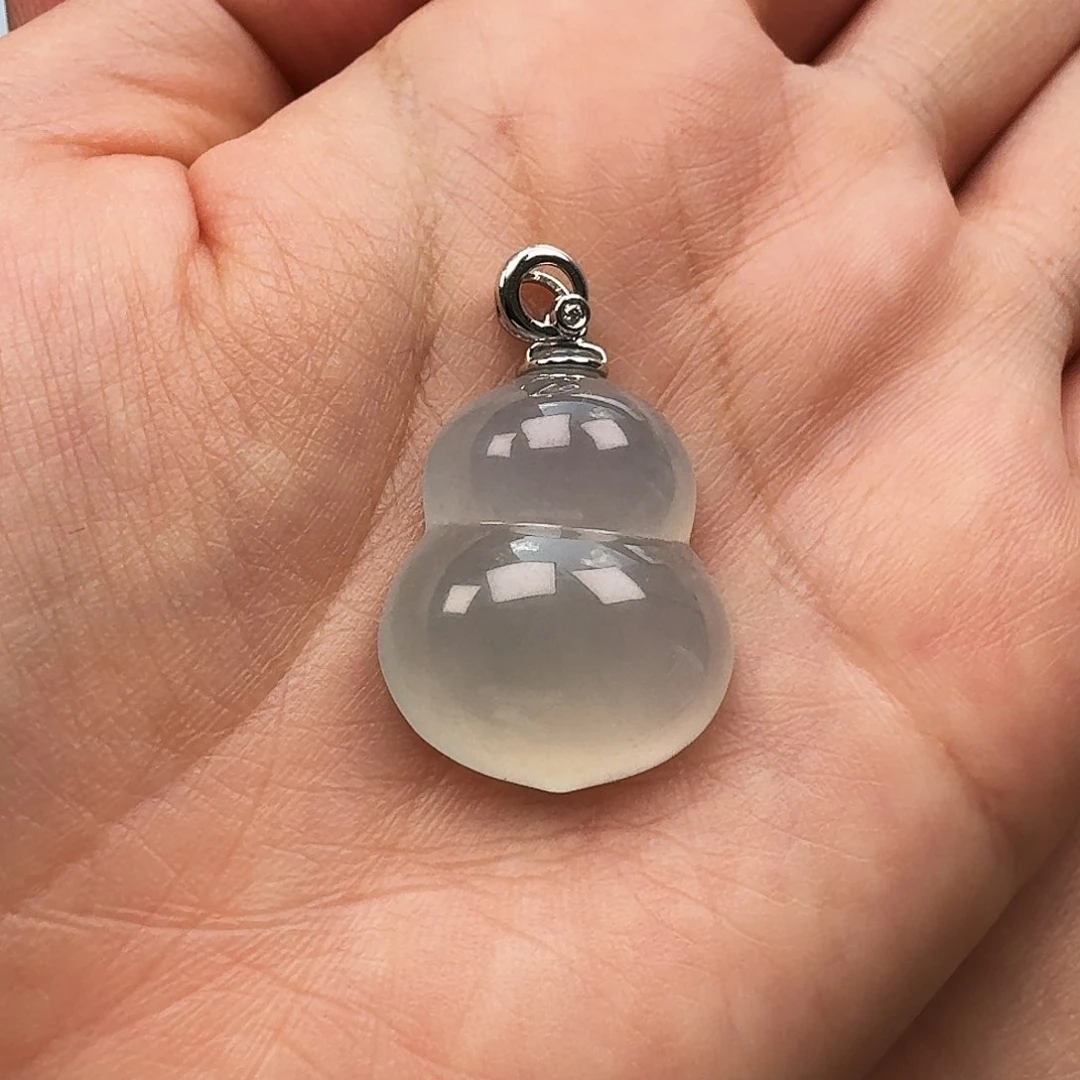 翡翠颈饰18K金镶嵌竺*葫芦