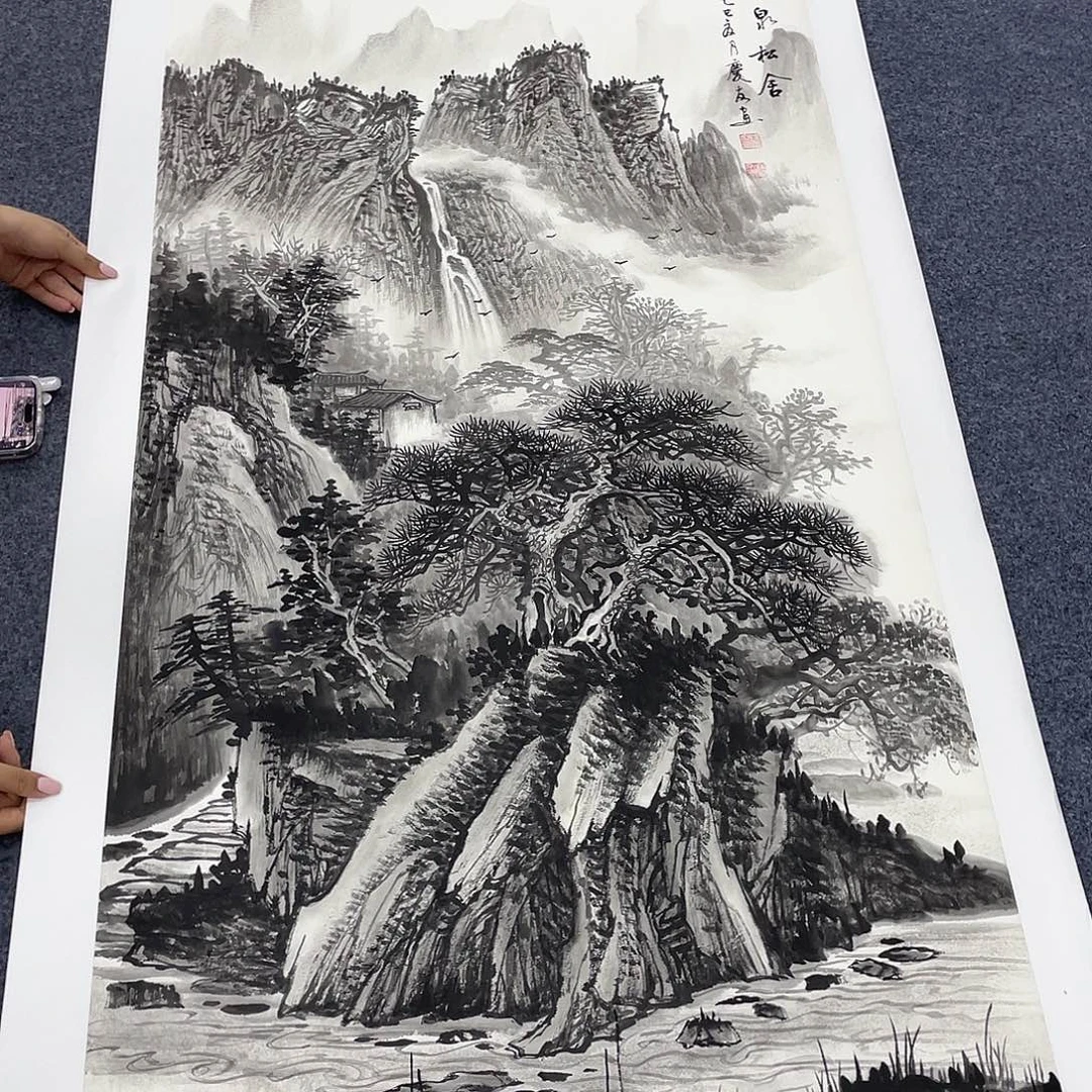 国画作品小姐姐放漏…