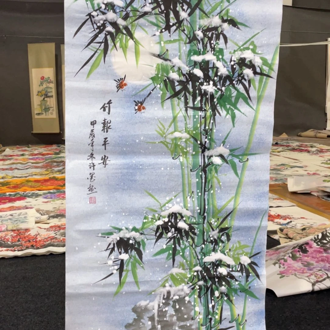 国画国画作品画心一张