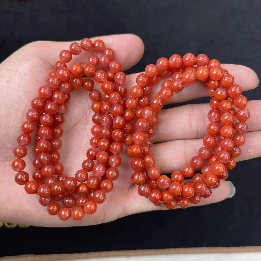 菲菲珠宝好*南红项链约6mm-多样性发一