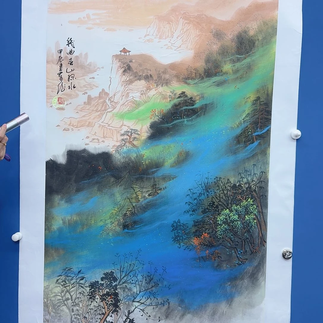 国画多次参加国内外大型
