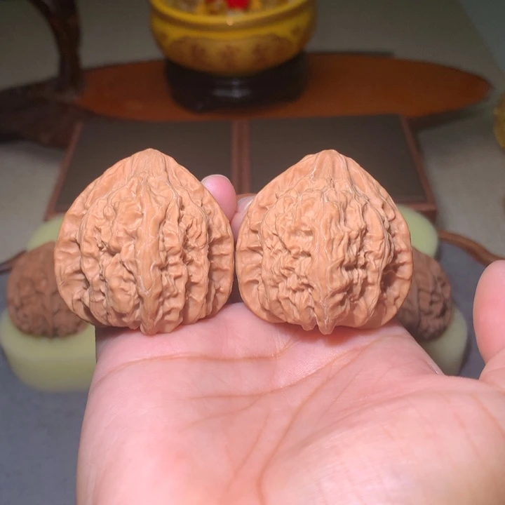 核桃文玩核桃把件火焰马蹄