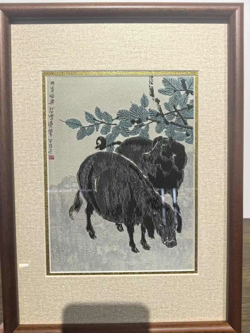 （穆紫）蜀锦桑梓野猪图（猪）