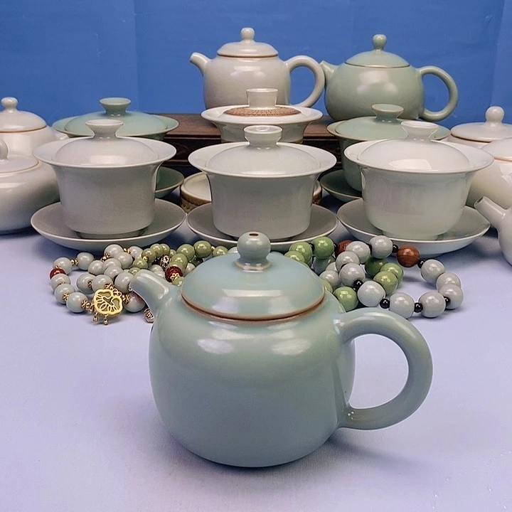 壶仿古青绿釉龙蛋壶原矿原釉原产地