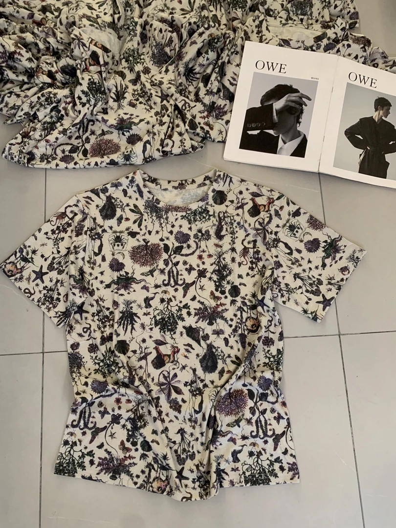 A2688【PINGJIE】2025高货时尚宽松休闲潮流舒适百搭洋气短袖