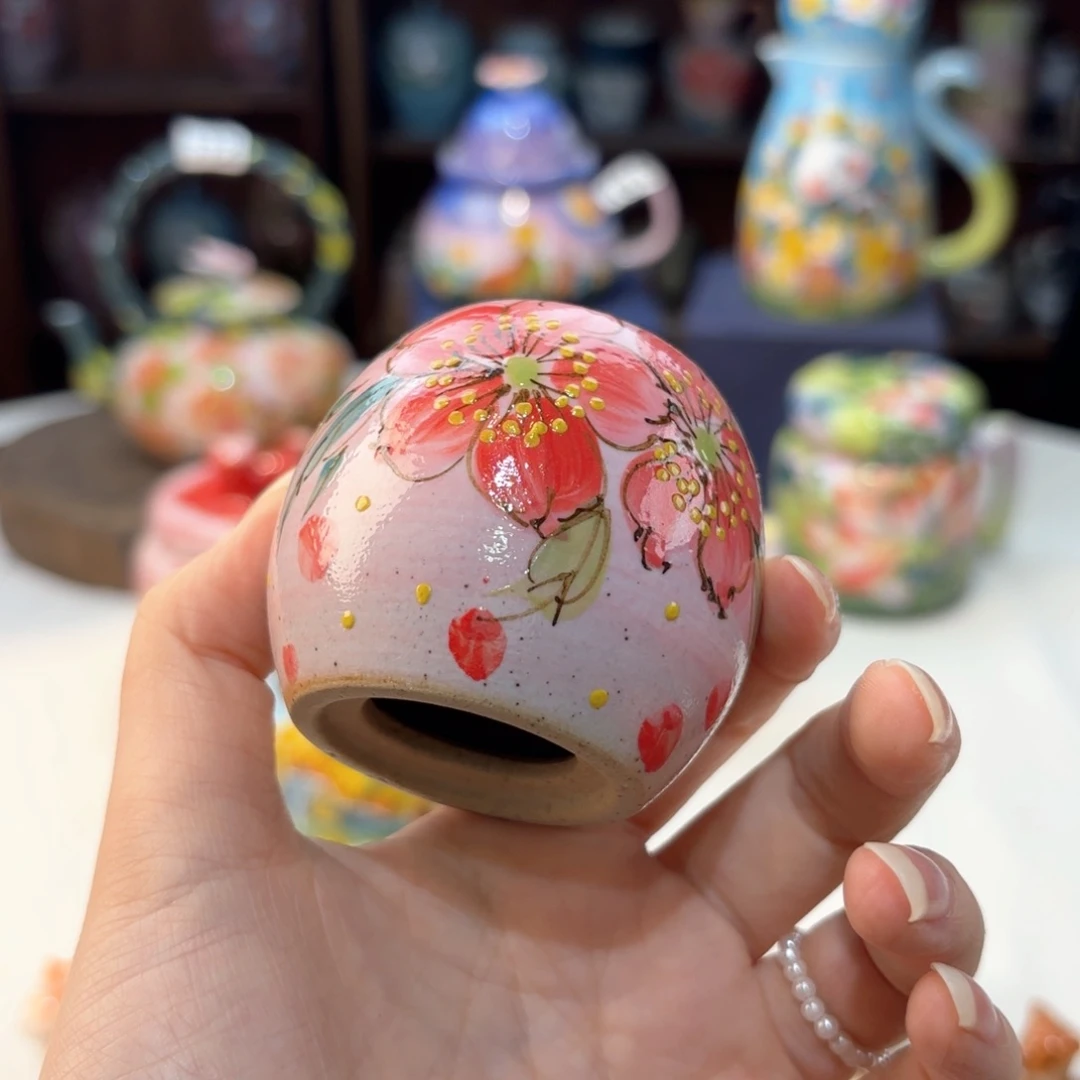 浪**?景德镇手绘高温釉下彩陶瓷茶具