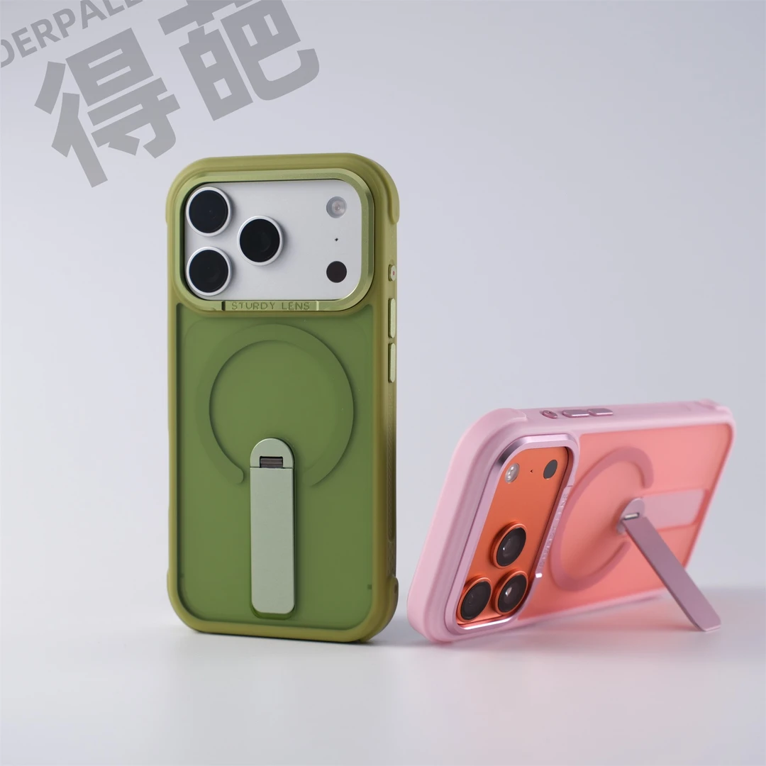 得葩软边防撞支架苹果17promax磁吸手机壳iphone16防摔保护14/15