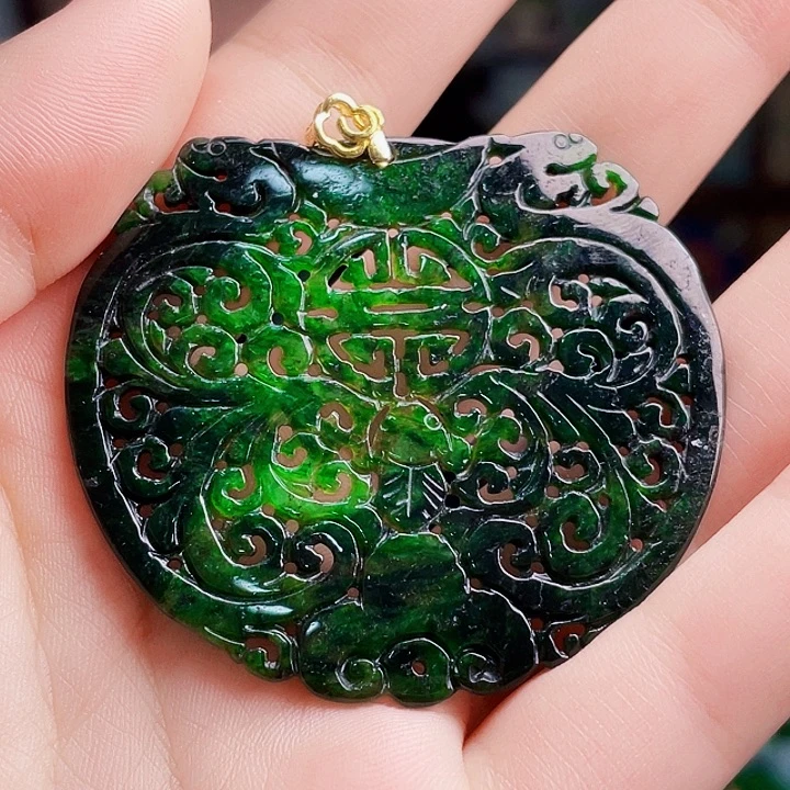 翡翠银S925镶嵌颈饰多样性