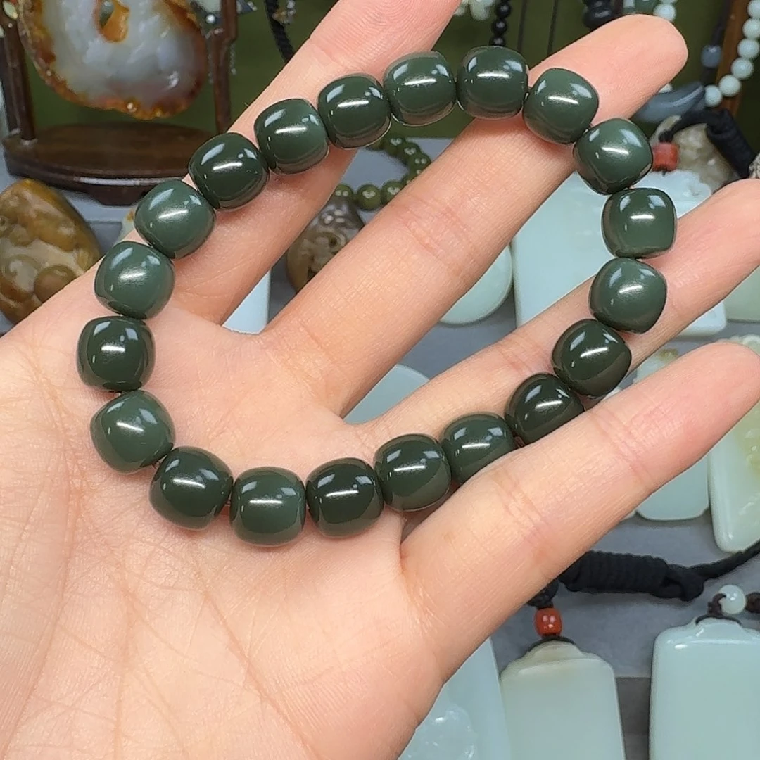 和田玉未镶嵌手链