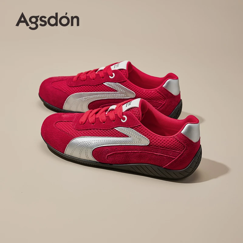 奥古狮登德训鞋女款2025新款夏薄款透气阿甘女鞋增高休闲运动鞋xx
