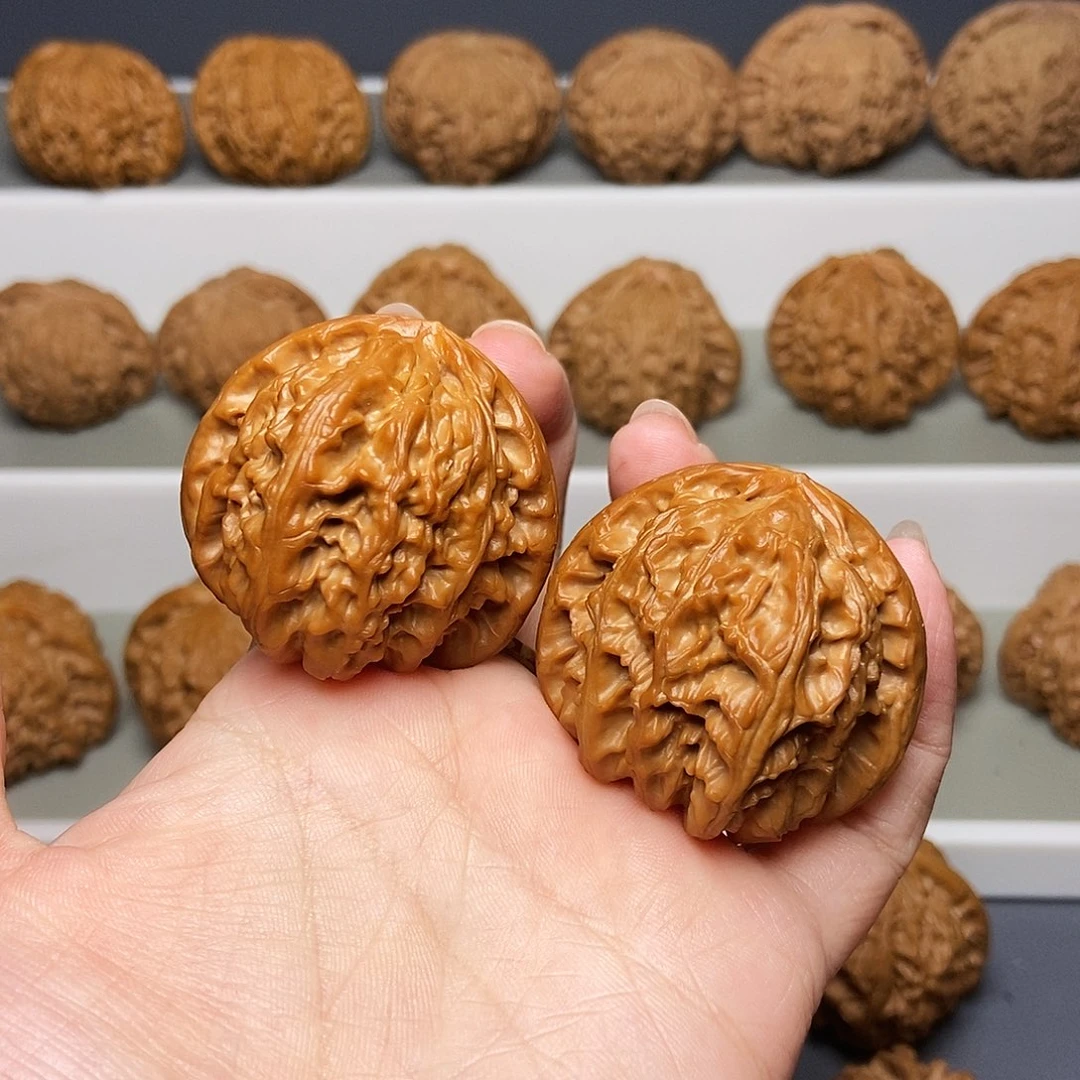 吊坠文玩核桃41老桩三角白