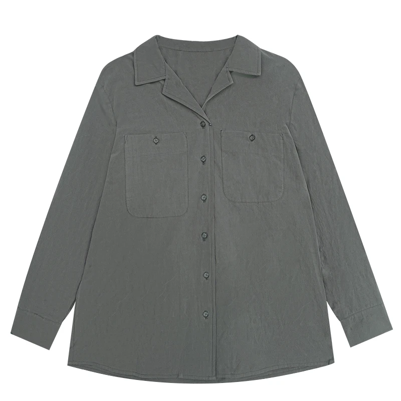 【香香的梨】 简约通勤纯色衬衫EM2680H03