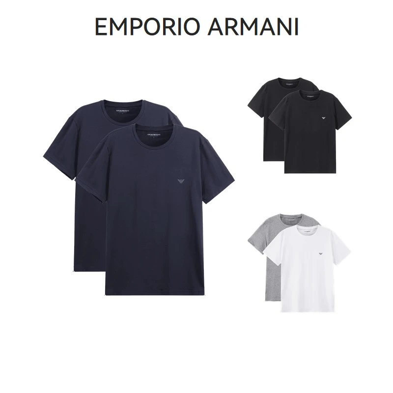 EA阿玛尼Armani 男士短袖内衣T恤两件套 111267 4R720