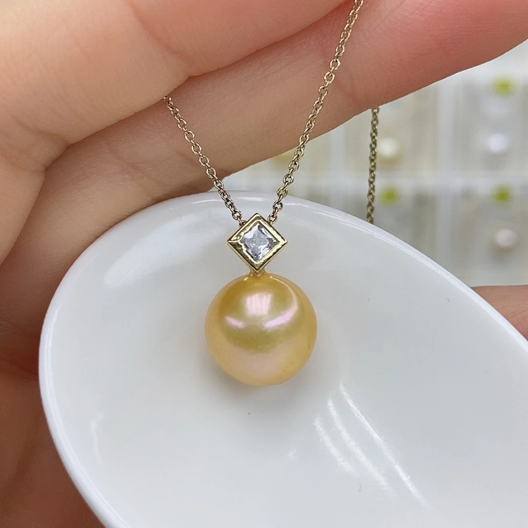 合金淡水珍珠吊坠(赠链)
