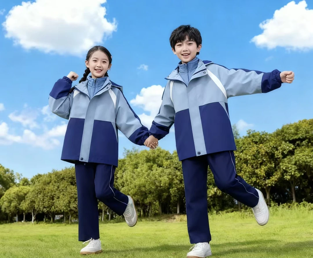 江西赣州中小学冲锋衣校服三合一防水秋冬男女童三件套加厚冬季