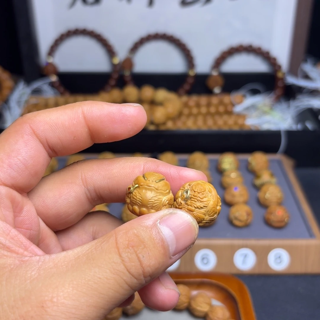 小***鱼手串/手链核桃钟馗文泰