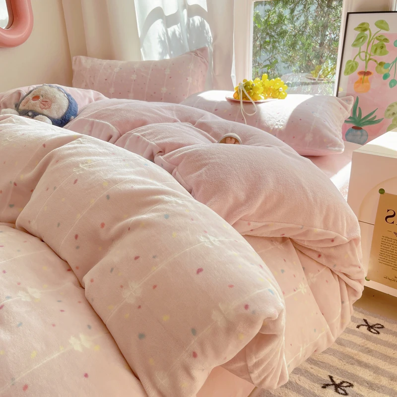秋冬款多彩立体雕花牛奶绒单被套亲肤被子罩卧室保暖被罩180X220