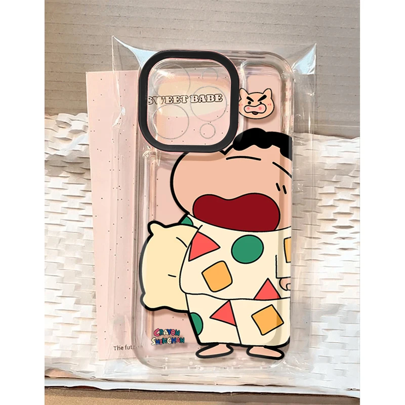 睡觉小新适用苹果16 15手机壳iPhone13promax防摔14 12男女xr软11