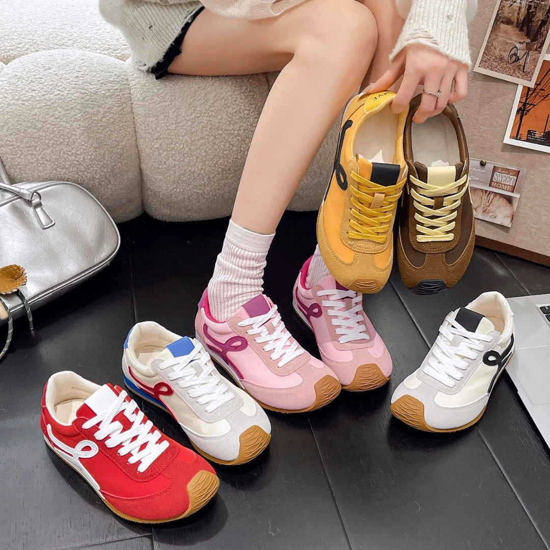 德训鞋休闲鞋2025年春款新款轻便跑步复古阿甘时尚休闲百搭