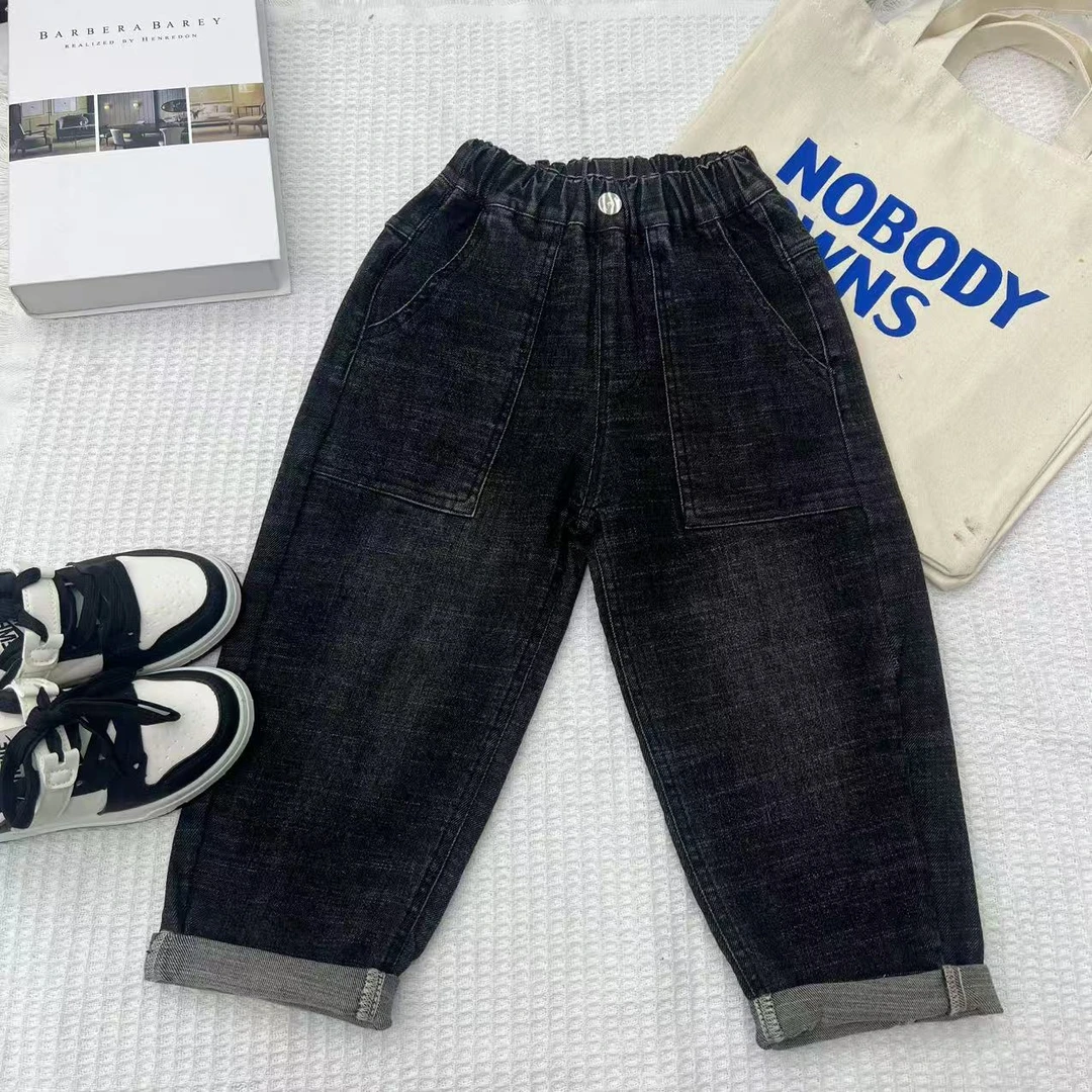 儿童春季韩版牛仔裤中大童老爹牛仔裤CQ10002