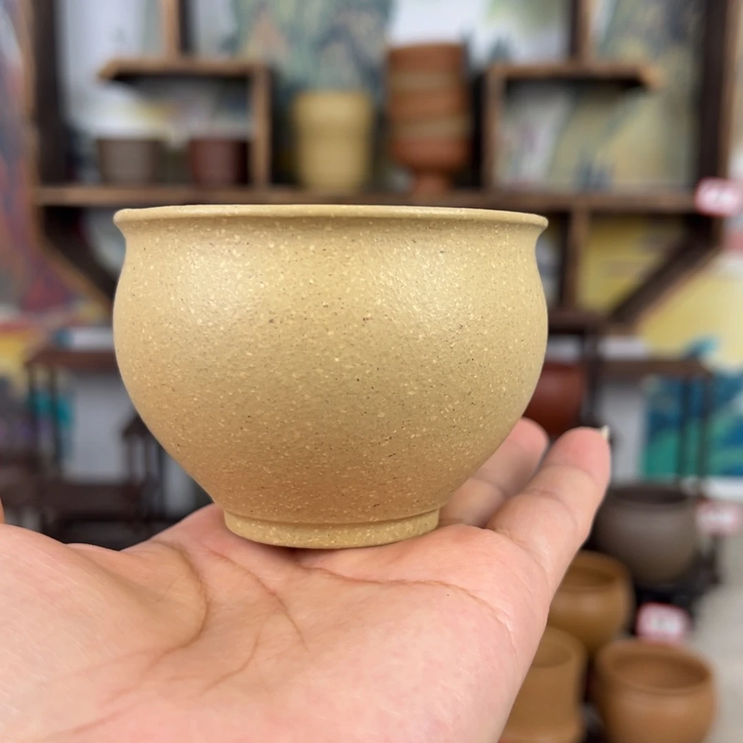 紫砂茶杯拙器甄选，纯原本矿。