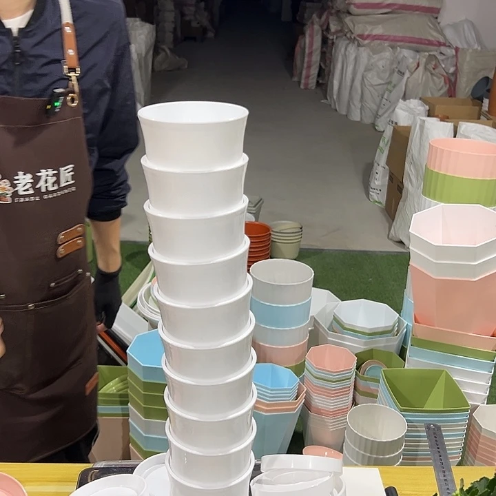 竹节口10高10白色带托10个