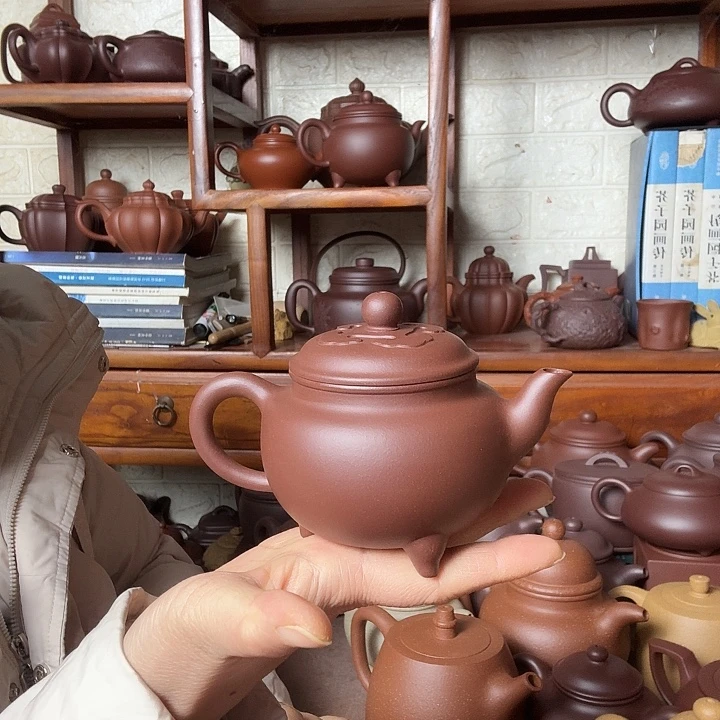 茶壶紫砂大彬如意250cc底槽清精工半手工