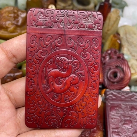 和田玉未镶嵌颈饰75