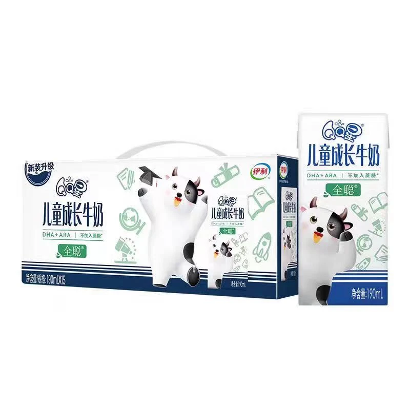 （11月产）【会员价 京东快递次日达】伊利QQ星全聪型儿童奶 190ml*15盒*1儿童优质营养严选整箱成长宝妈早餐正品