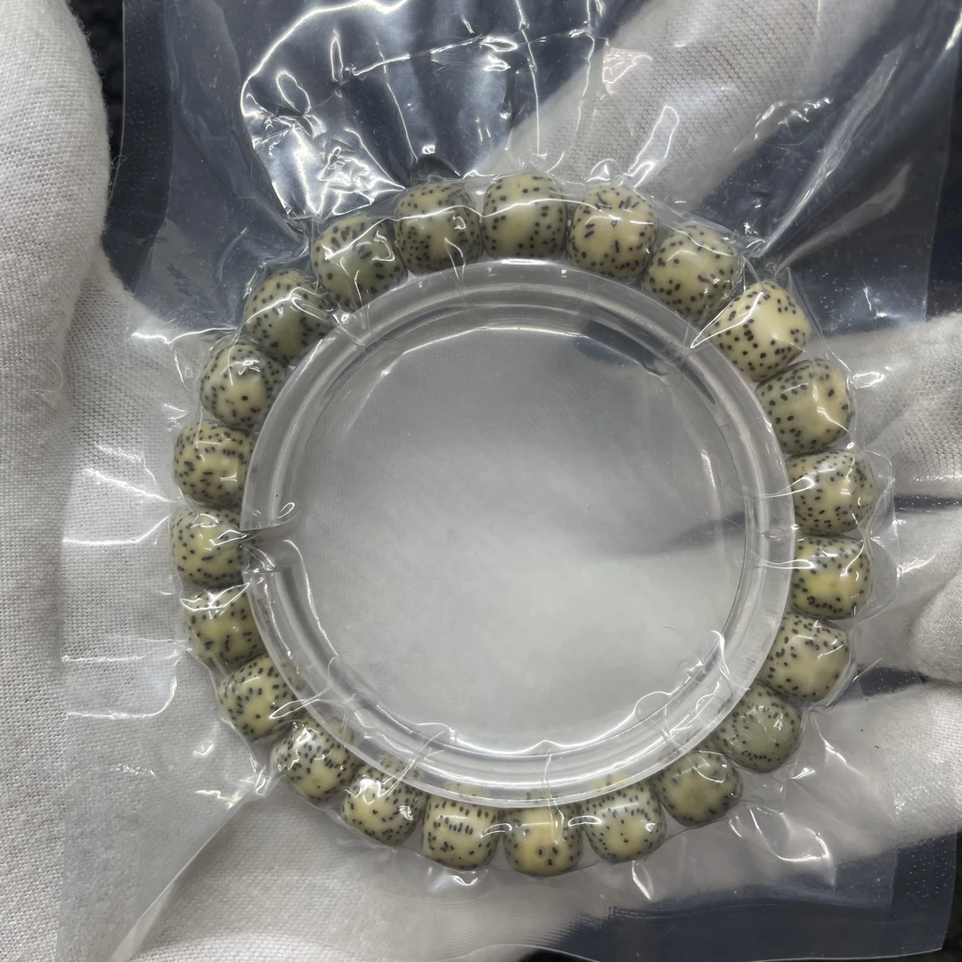S558号/约10×9 青花瓷侧留白小星点 海南原生态星月菩提一物一图
