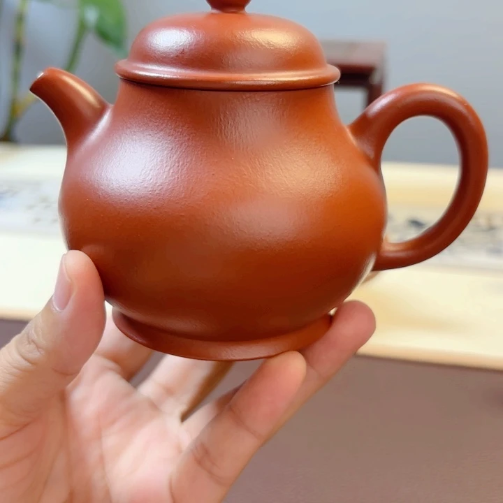 迎***上紫砂壶全手工制作潘壶