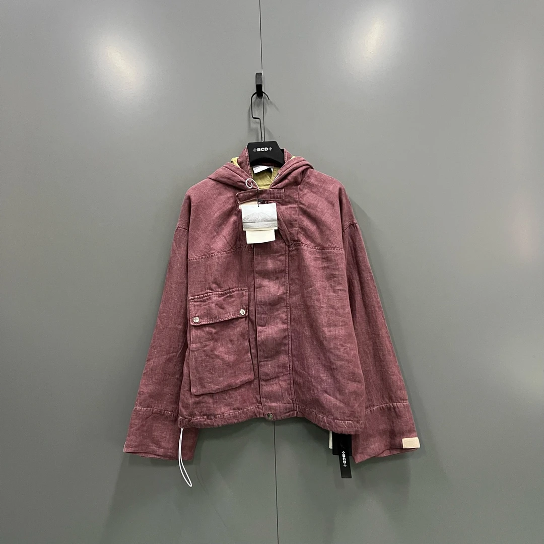 未使用 maje 720 010281 JONSSON 砖红色连帽外套