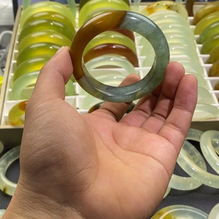 蛇纹石玉合金手镯54