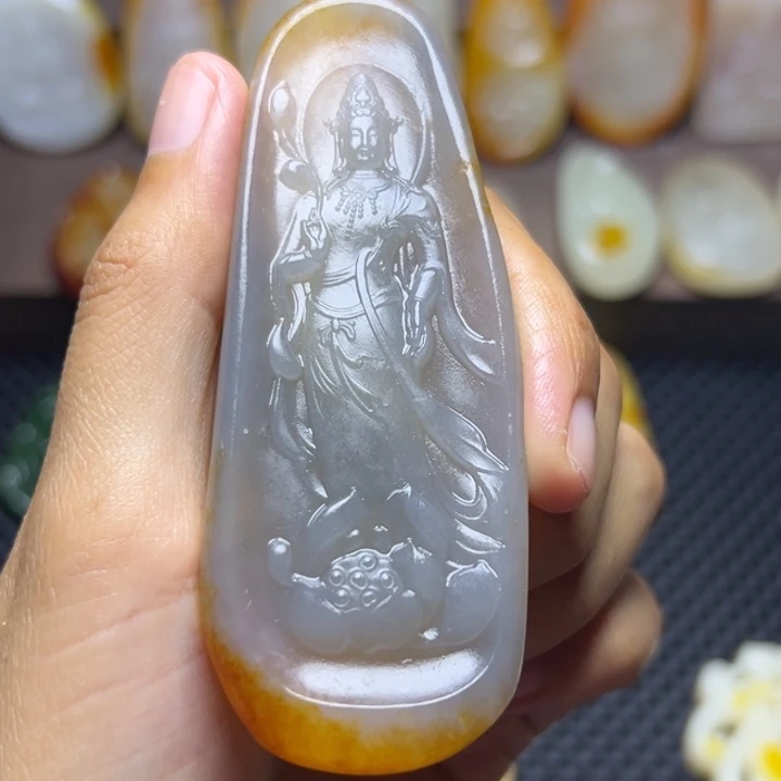 景***弟颈饰未镶嵌和田玉