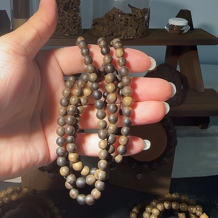 麻***哥沉香沉香枕文莱黑棋沉水级/24.8g7mm