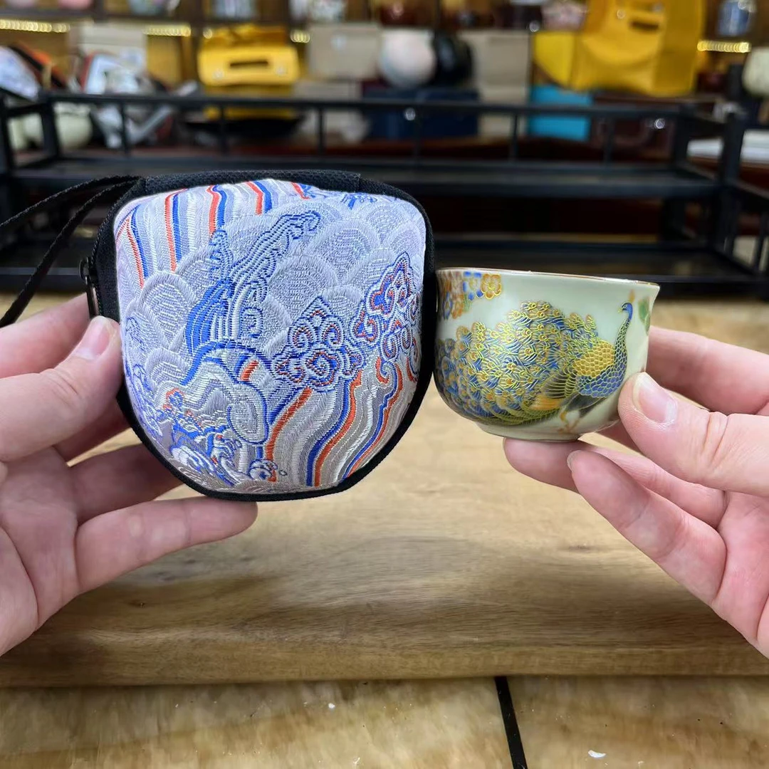 孔雀束腰杯+银色刺秀包1612