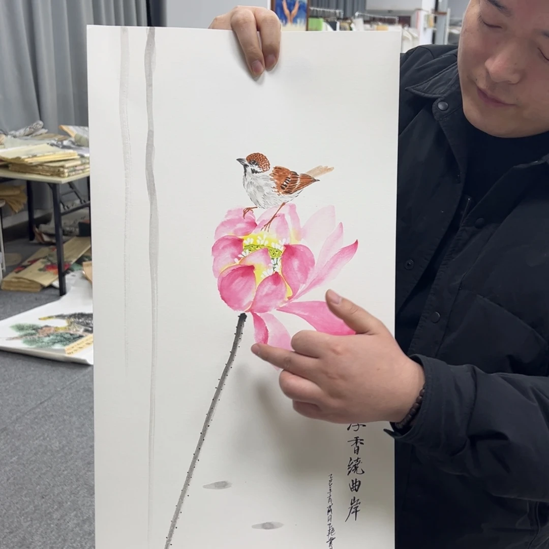 国画卖字画的小老板