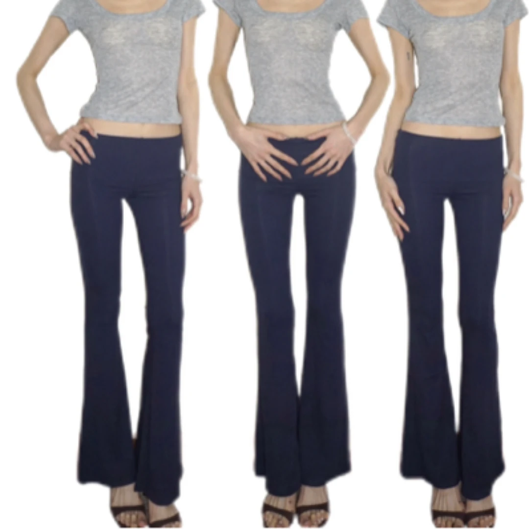 kissable 低腰修身休闲喇叭裤