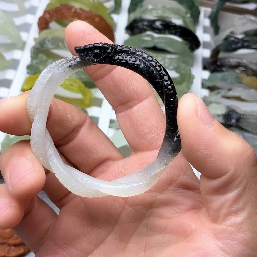 蛇纹石玉合金手镯