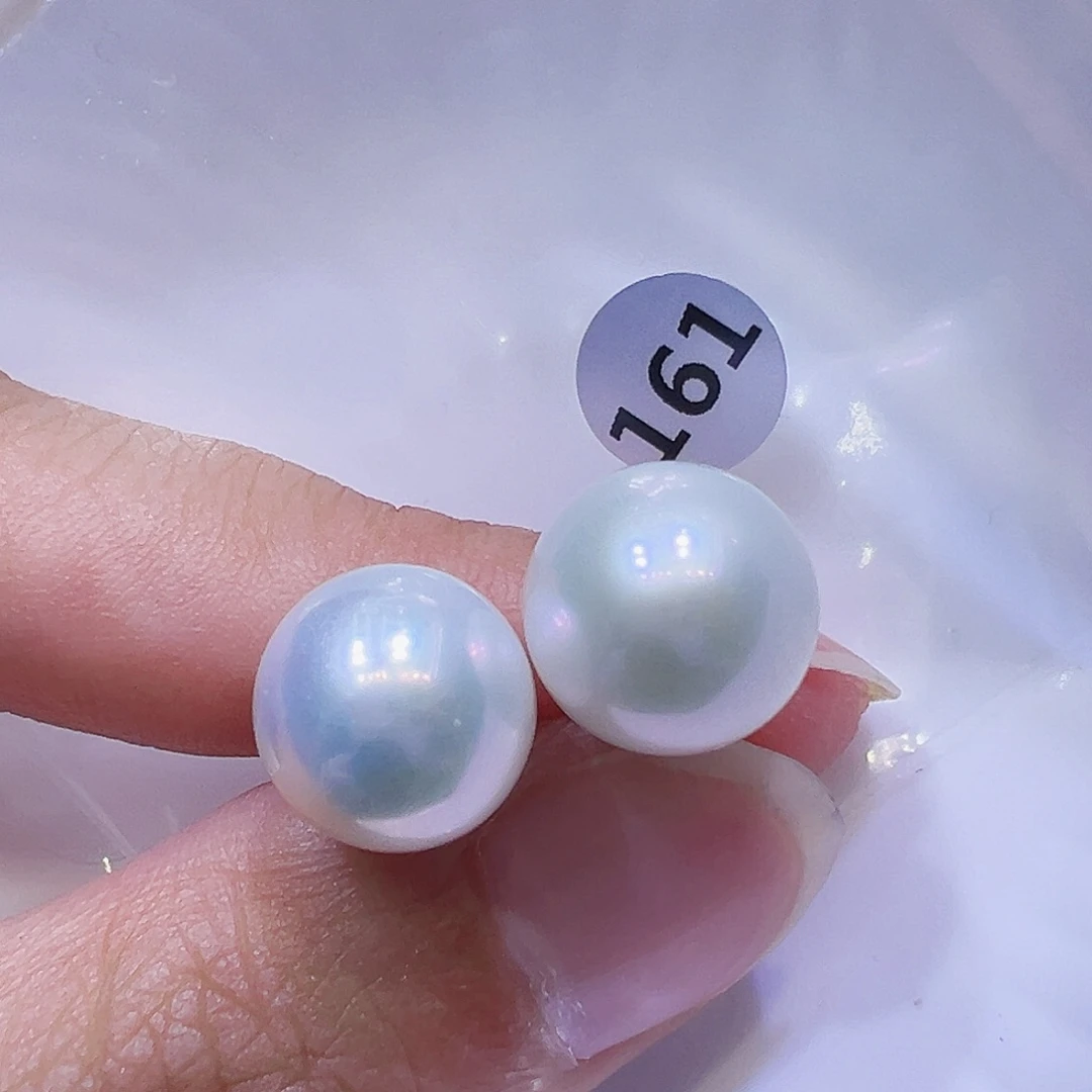 淡水珍珠耳饰银S925镶嵌