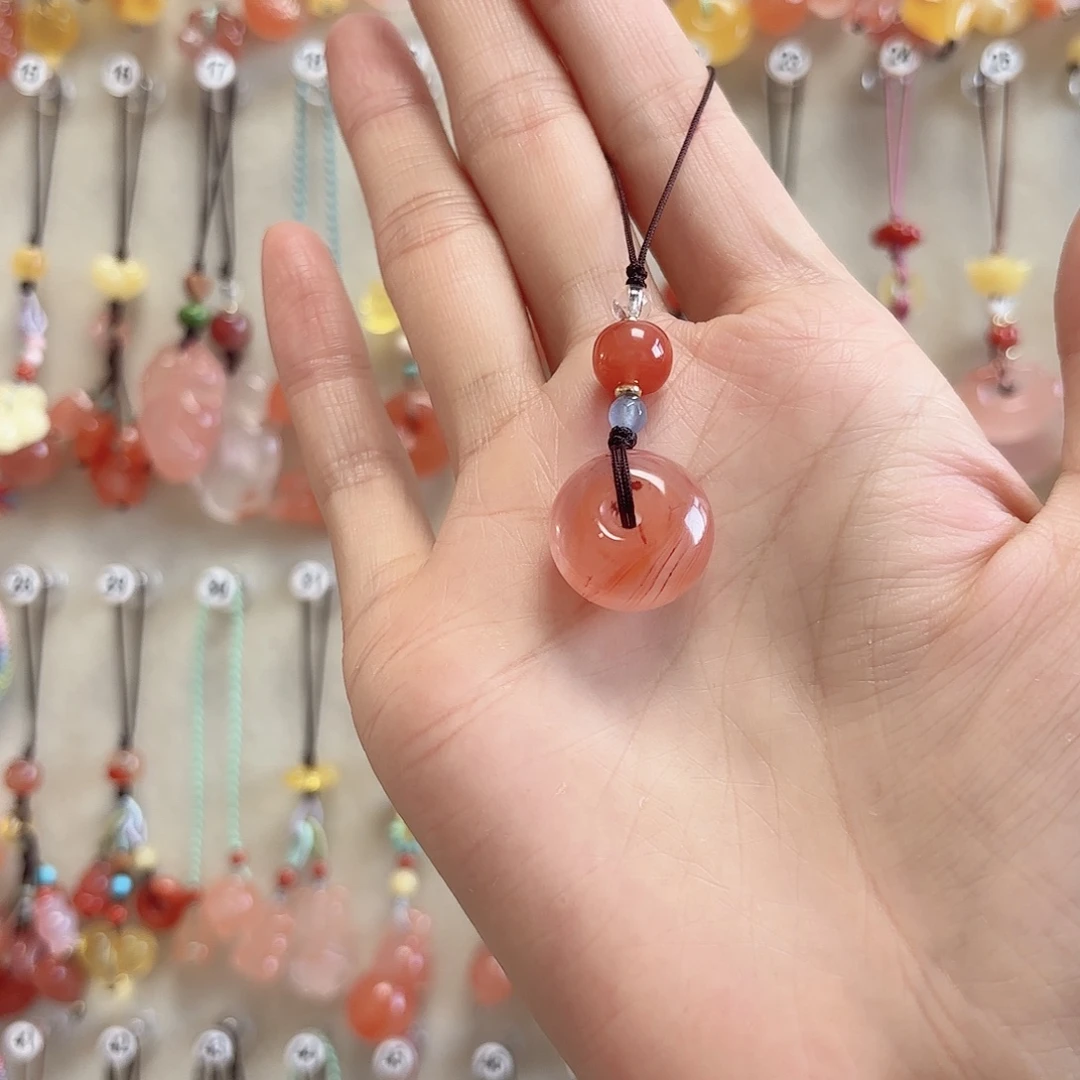 南红玛瑙未镶嵌吊坠(赠链)