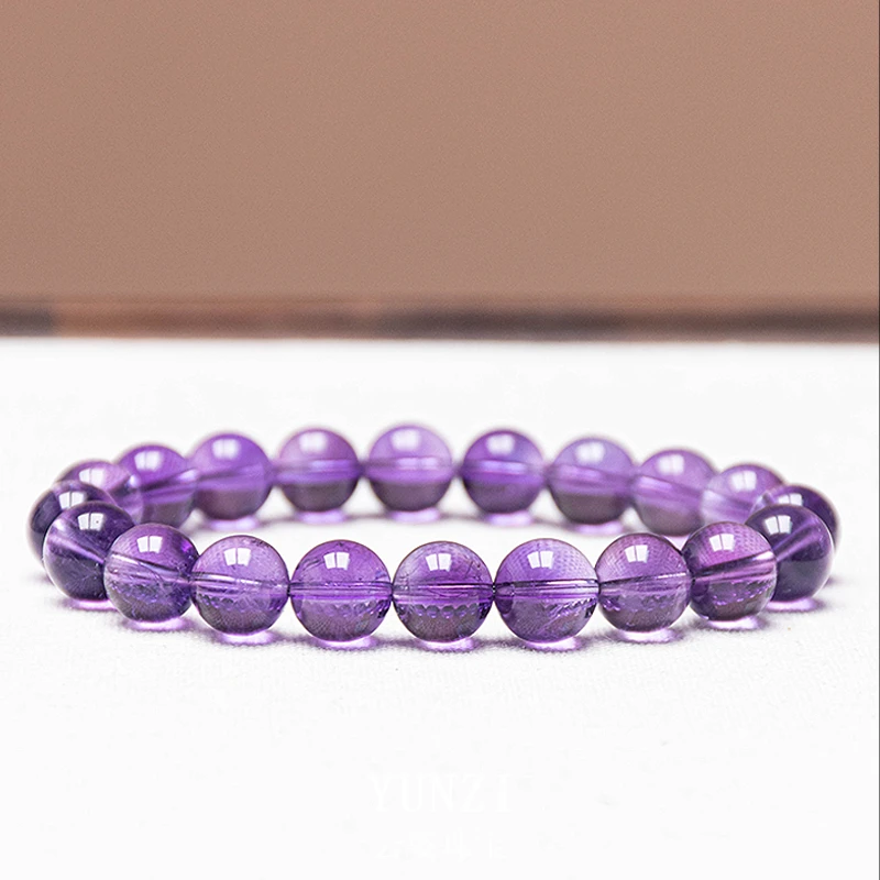【认知】乌拉圭紫红料净体紫水晶手串 尺寸可选 产品多样性发一