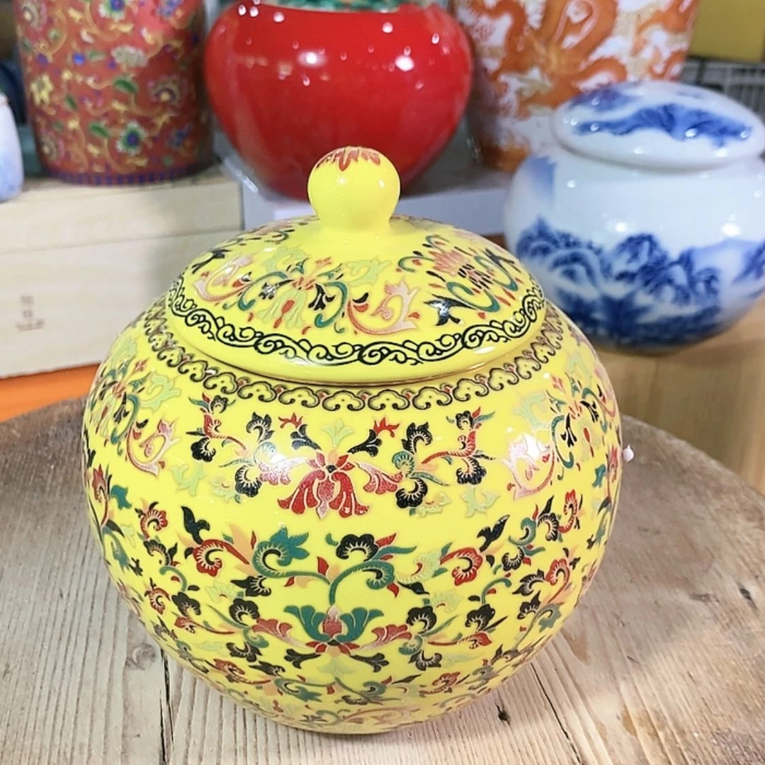 【闪购商品】瓷片陶瓷茶叶罐密封罐
