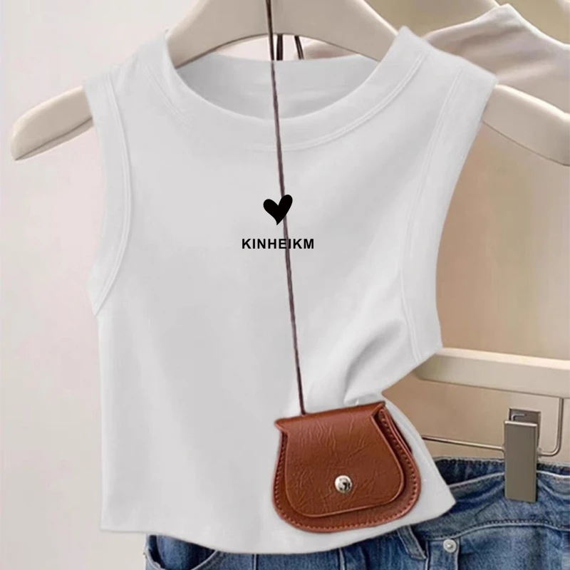 2025新款棉质内搭无袖吊带背心女夏季修身显瘦短款洋气打底衫上衣