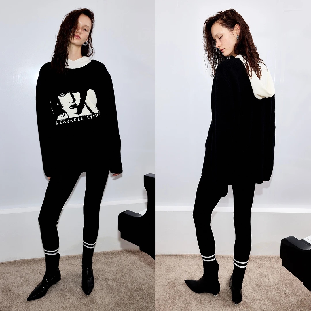 WEARABLE EVENT人像提花毛衫